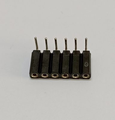 Terastor Round hole socket/Female Header 2.54mm 1*6P ninety degrees