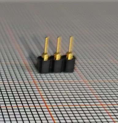 Terastor Round hole pin/Pin Header 2.54mm 1*3P Flat head pin