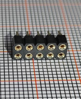 2x5 5 Pin Female Pin Header 2.54 Mm Pitch
